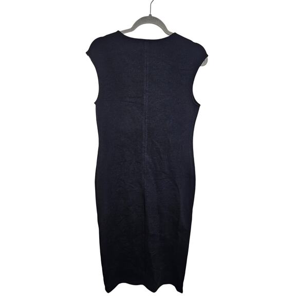 Standard James Perse Dress Navy Blue Sheath Dress Cap Sleeve Women 3 (Large) - Picture 7 of 7